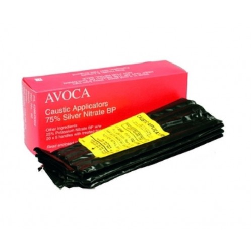 75% Silver Nitrate Sticks (Pack of 10) (045-0874/10) 75% Silver Nitrate Sticks (Pack of 10) (045-0874/10)