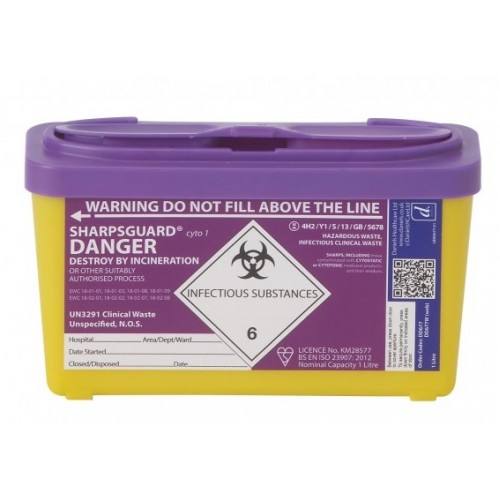 SHARPSGUARD® cyto Bin 1Ltr(DD677) SHARPSGUARD® cyto Bin 1Ltr(DD677)