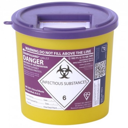 SHARPSGUARD® cyto Bin 2.5Ltr(DD672) SHARPSGUARD® cyto Bin 2.5Ltr(DD672)