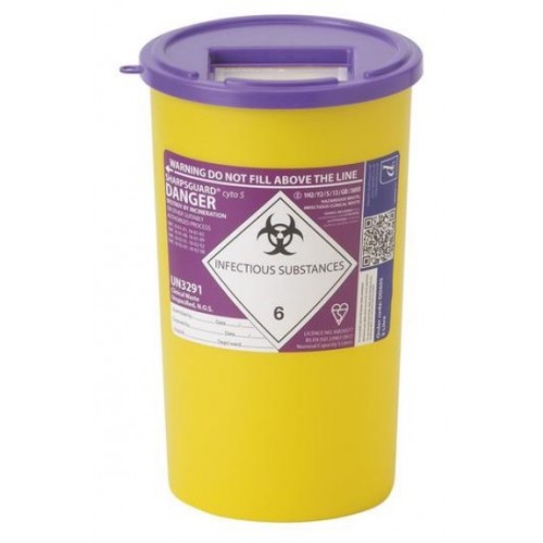 SHARPSGUARD® cyto Bin 5Ltr(DD605) SHARPSGUARD® cyto Bin 5Ltr(DD605)