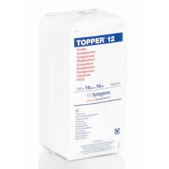Topper 12 Swab Non-Sterile 10cm x 10cm x 100 Topper 12 Swab Non-Sterile 10cm x 10cm x 100