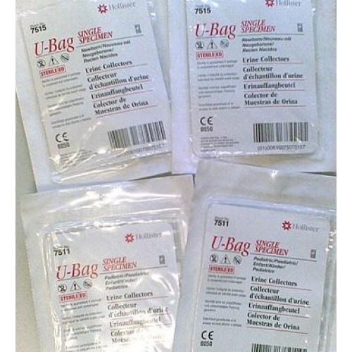 Urine Collection Bags -NEWBORN x10 Urine Collection Bags -NEWBORN x10