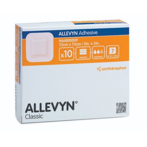 Allevyn Adhesive Dressing 7.5cm x 7.5cm Allevyn Adhesive Dressing 7.5cm x 7.5cm