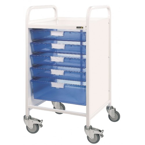 Vista 50 Trolley (4 Single & 1 Double Tray) CODE:-MMTRO012