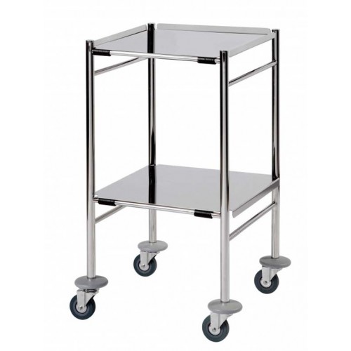 Surgical Trolley, 2 Removable reversible folded Stainless Steel Shelves CODE:-MMTRO001 Surgical Trolley, 2 Removable reversible folded Stainless Steel Shelves CODE:-MMTRO001