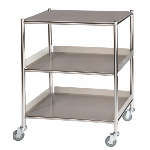 Surgical Trolley, 1 Stainless Steel Shelf & 2 Trays CODE:-MMTRO004 Surgical Trolley, 1 Stainless Steel Shelf & 2 Trays CODE:-MMTRO004