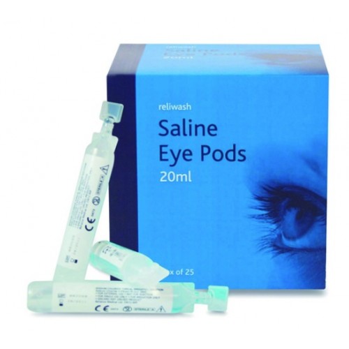 Reliwash Saline Eye wash 20ml x 25 Reliwash Saline Eye wash 20ml x 25