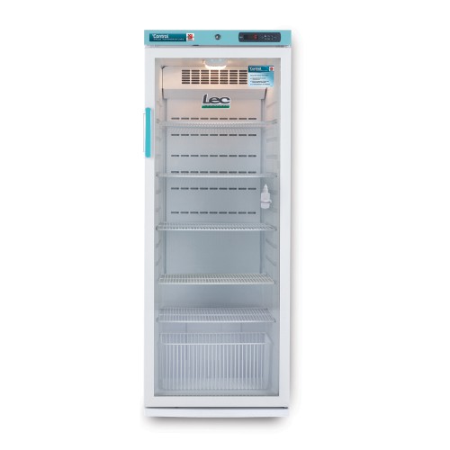 Lec Freestanding 273L Glass Door Fridge