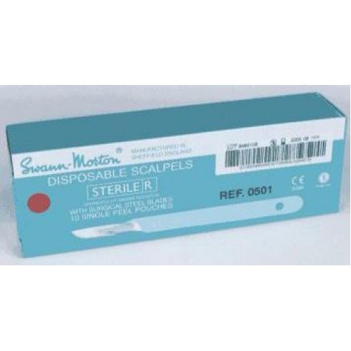 Swann Morton Disposable Scalpel No. 12 (0504)