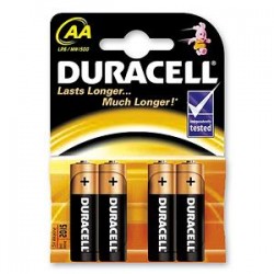 Duracell Batteries AA x4